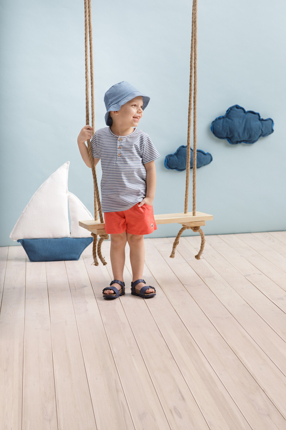 Sailor Pinokio Krótkie spodenki - czerwony