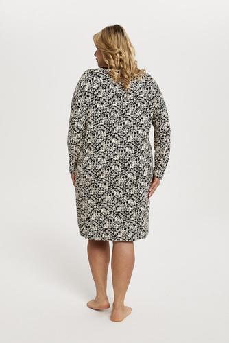 Gujana Damska koszula nocna długi rękaw Italian Fashion - druk