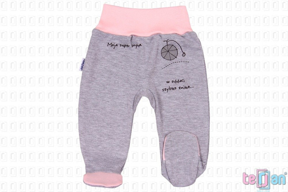 Półśpiochy bawełniane "BIKE" zielony