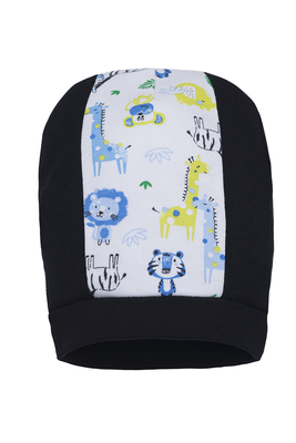  "WILD WORLD"  Czapka niemowlęca Makoma druk