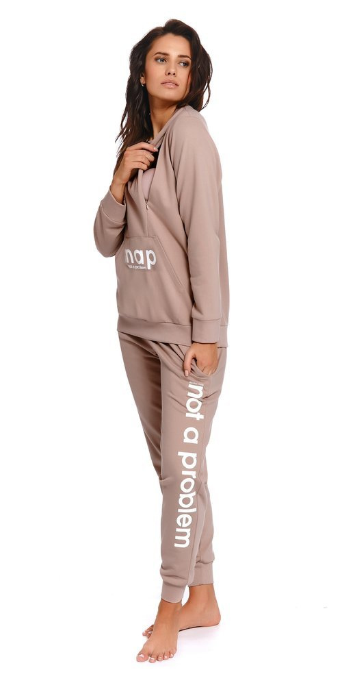 4238 Spodnie dresowe ciążowe Doctor Nap - beige