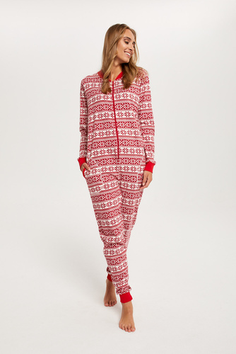 Alaska Kombinezon damski Italian Fashion- czerwony