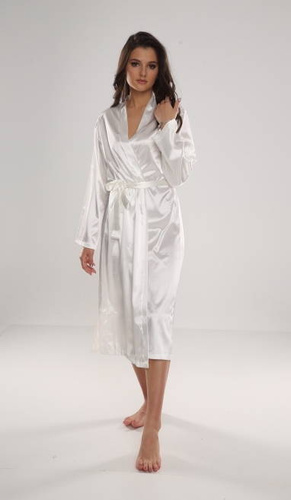 798 Classic szlafrok damski Forex - perłowy