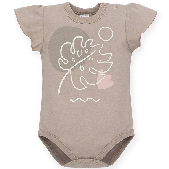 Z krótkim rękawem Body "Tiny Flowers" Pinokio - ecru