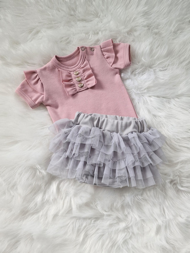 Bloomers Bambarillo ze spódniczką tiulową szary