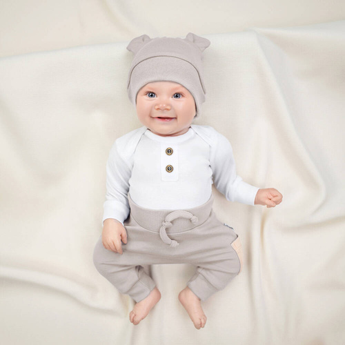 Body z długim rękawem 163546 "Magia Świąt" Nicol - biały