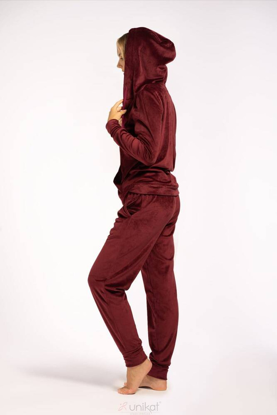 Maja komplet dresowy Unikat bordowy