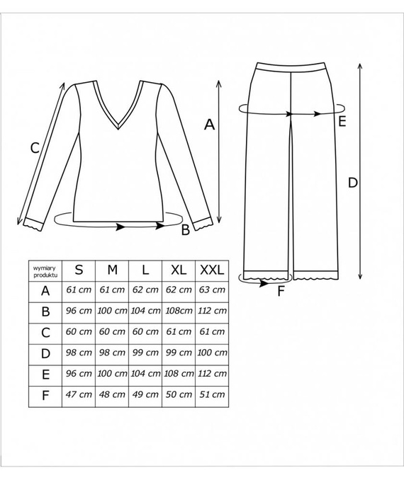Simply Long Piżama damska Donna - oliwkowy