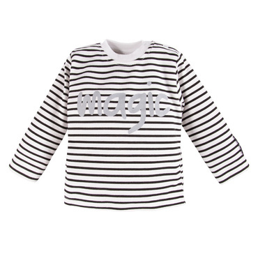 Magic Eevi Bluzka z długim rękawem- biała-paski