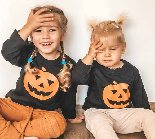 "DYNIA" Moocha Koszulka dziecięca na Halloween czarny