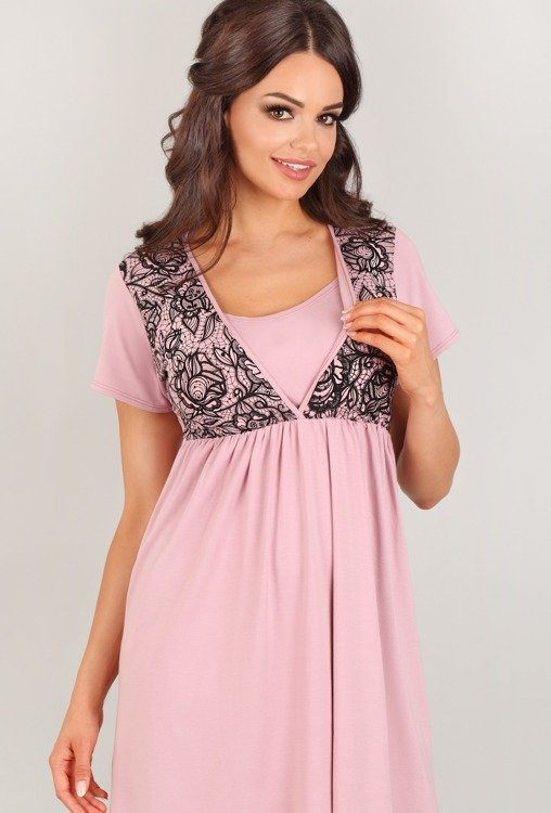 3006 MK Koszula Nocna ciążowa i do karmienia Lupoline