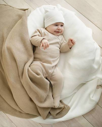 Lovely Day Pinokio Pajac niemowlęcy wiązany - beżowy