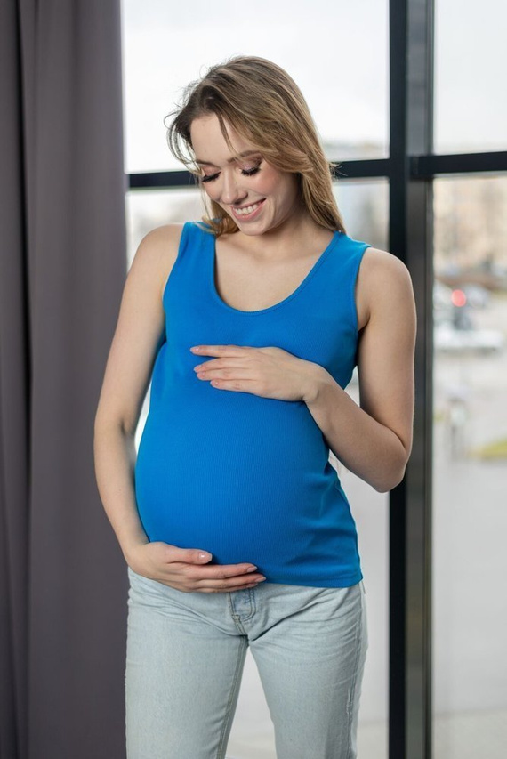 020 Bawełniany top MIRACLE-amarantowy