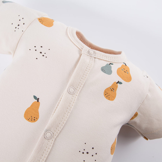 Pearfect Eevi Rampers niemowlęcy - ecru druk