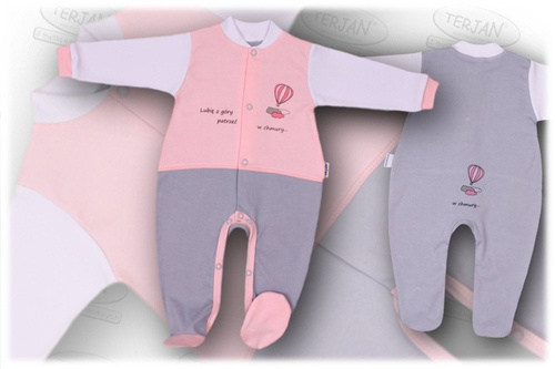 Pajac "BALONIK" różowy Terjan