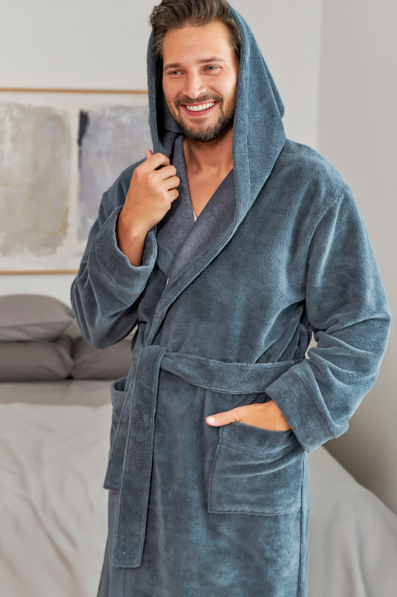 7135 Szlafrok unisex bambus Doctor Nap - grey