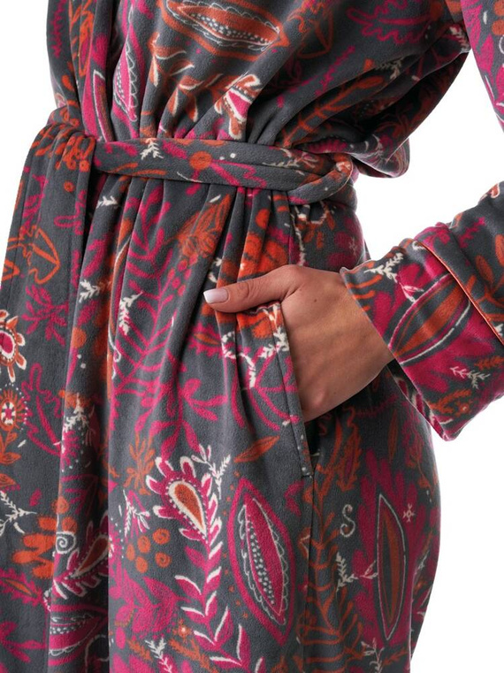 LGD 782 Szlafrok Damski Key - mocca/wzór