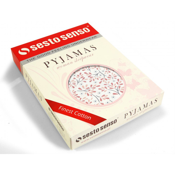 Julia Koszula nocna Sesto Senso biały/różowy