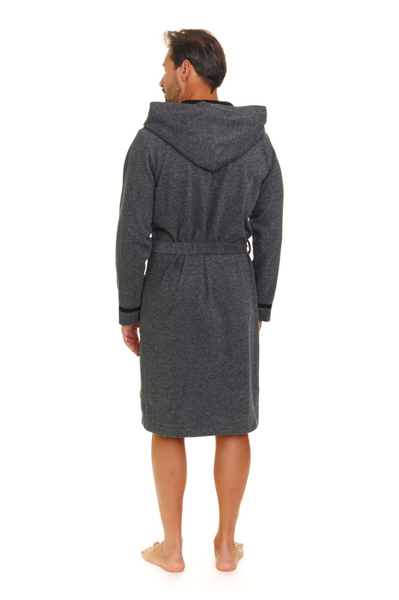 7141 szlafrok męski Doctor Nap - twill (grafit)