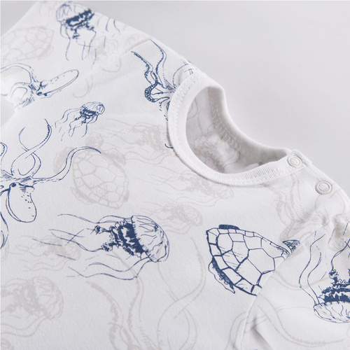 Pacific Eevi Body dziecięce z krótkim rękawem - biały