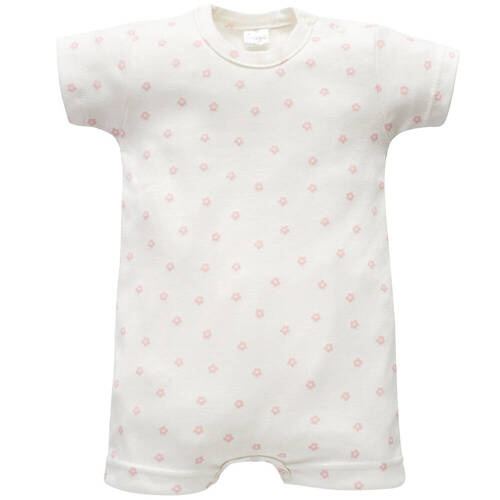 Lovely Day Pinokio Rampers niemowlęcy - ecru kwiaty