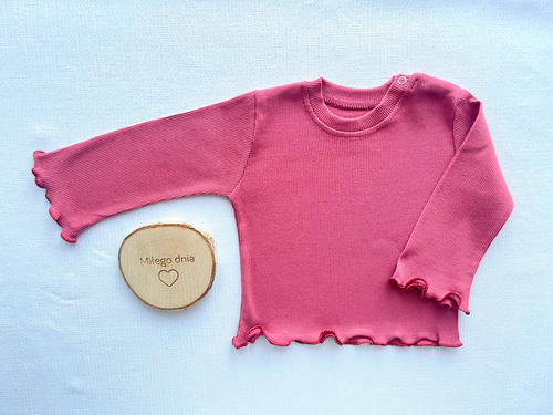 BI004 Mamatti Bluzka dziewczęca - różowy