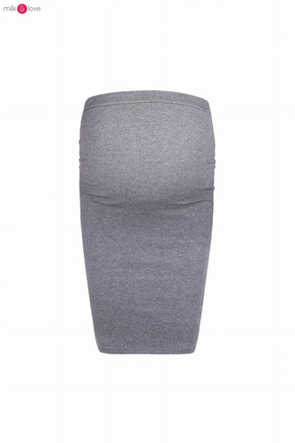 Spódnica ciążowa Tummy z dzianiny w prążki Milk&Love rose brown