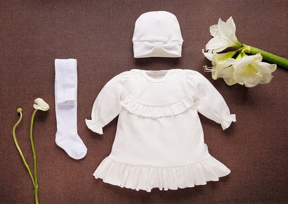 254E Jasmina Sukienka Marija - ecru