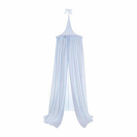 Baldachim sufitowy z falbanką Belisima - niebieski