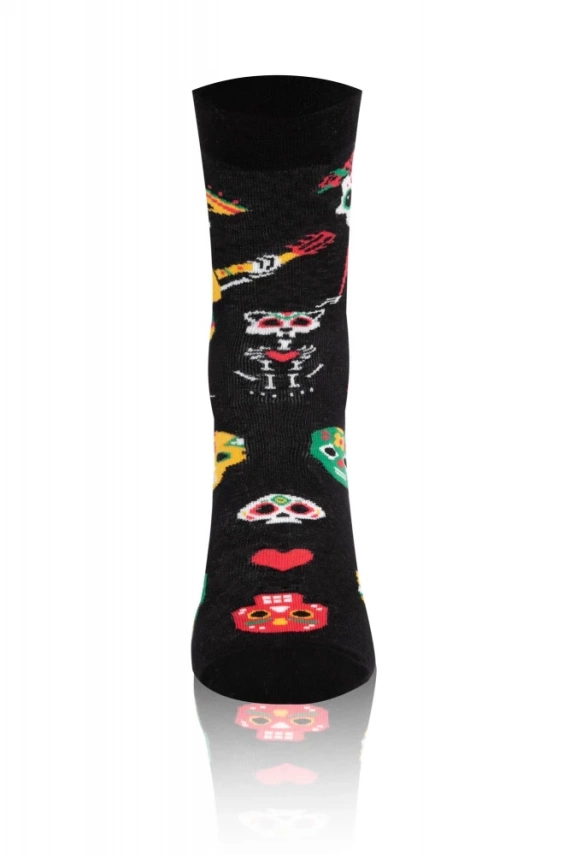 S134D Muerto Italian Fashion Skarpety - czarny