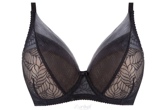 Navi biustonosz push up Unikat czarny-beżowy