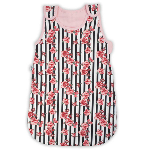 77501 84 Śpiworek do spania Nicol - różowy-czarny