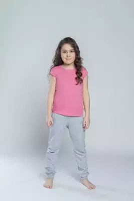 Tola Italian Fashion koszulka dla dziewczynki, krótki rękaw Italian Fashion- róż