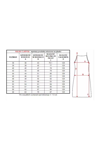 86552 Clarysa Halka damska Mewa czarny
