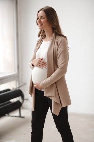 Mama Wrap Kardigan ciążowy Milk&Love beżowy 