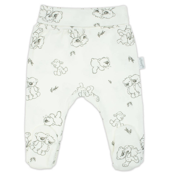 4700 02 Komplet wyprawkowy 4-częściowy nadruk "Basic" Nicol - ecru