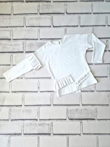 Laura bluzka z długim rękawem Bambarillo biały