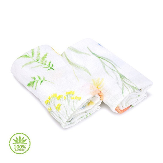 Pieluszki 100% Bamboo muślin Sawanna Makaszka