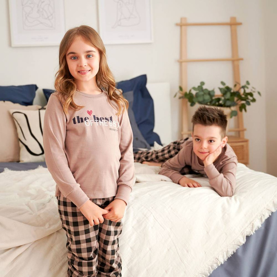 Piżama dziecięca 5218 Unisex Doctor Nap - beige