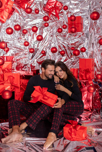 Zeman Piżama Męska Italian Fashion - czarny/druk