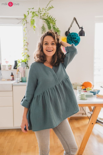 Mother Nature Milk&Love Tunika do karmienia wrzosowy