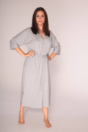 942 Visa Szlafrok Długi De Lafense - jasny melanż