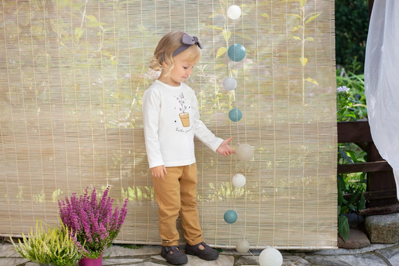 Tres Bien Pinokio Bluzka z nadrukiem - ecru