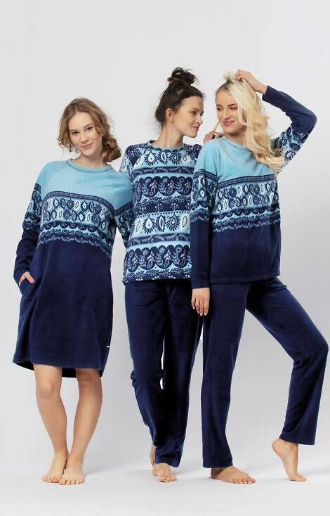 LHS 894 B24 Piżama Damska/ Dres Key - niebieski