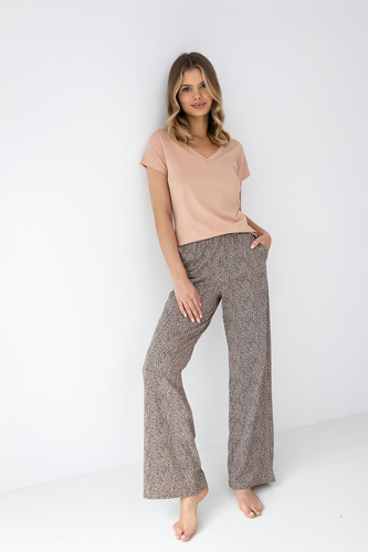 Liana Piżama damska Sensis – bambusowa z krótkim rękawem i długimi spodniami | Komfort premium