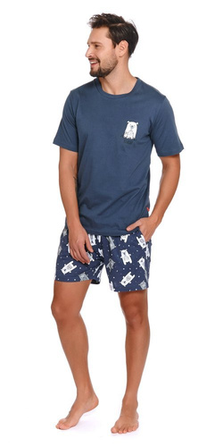 4222 Piżama Męska Doctor Nap - deep blue