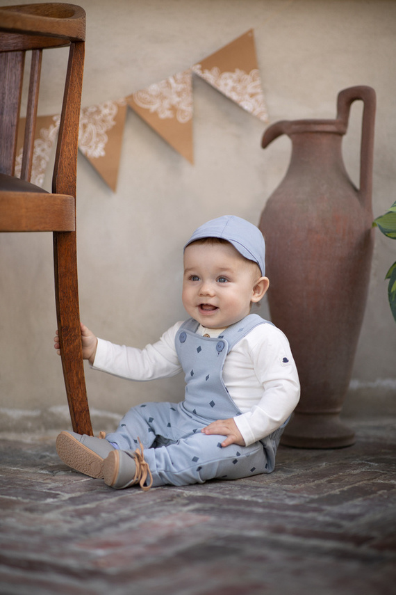 Charlie Pinokio Ogrodniczki chłopięce - niebieski