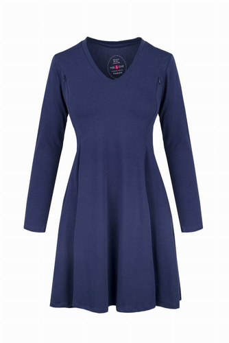 Mama sukienka ciążowa i do karmienia Milk&Love granatowy