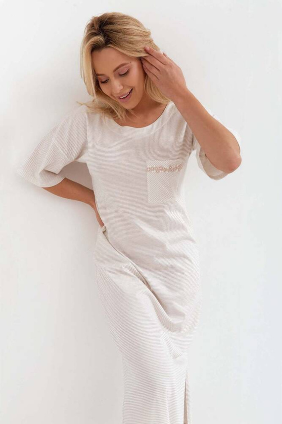 234 Koszula Nocna Cana -beżowy