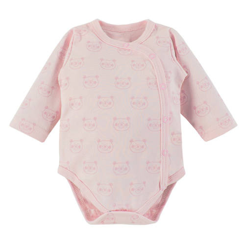 Big Bear Eevi Body z długim rękawem rozpinane - różowy